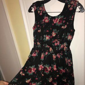 Cute Floral Chiffon Dress